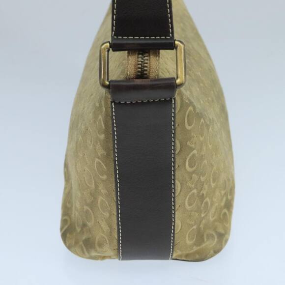 CELINE C Macadam Canvas Shoulder Bag Beige - Picture 4 of 12